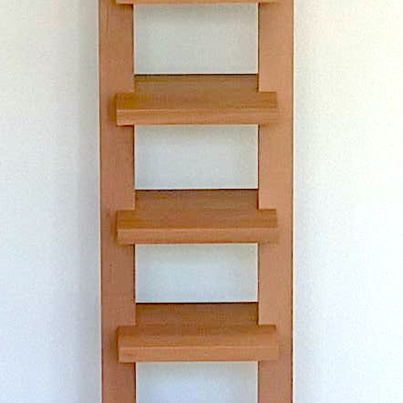 Very Rare Unused Hi-End Bang & Olufsen Solid Wood CD Rack, Leaning Type - Picture 15 of 16